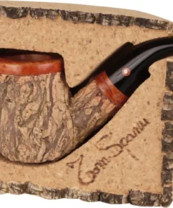 Pfeife TOMMASO SPANU mit Korkmantel gebogen