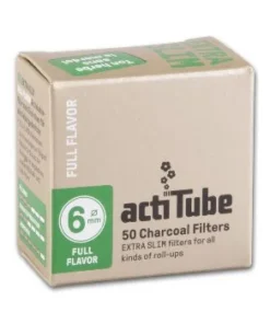 ActiTube Extra Slim 6 mm Aktivkohlefilter 50 Stück
