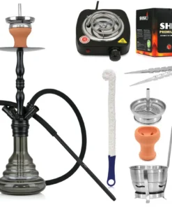 Shisha Set Invi Saros 500 Black Plus