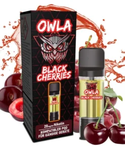 OWLA – Prefilled Pod – Black Cherries – 2ml – 20mg