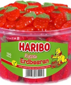 Haribo Riesenerdbeeren 150 Stück Dose
