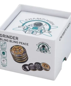 Grinder CHAMP HIGH Bling Bling Rasta Peace 4-tlg Ø 50 mm