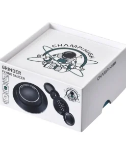 Grinder CHAMP HIGH Ufo schwarz 4-tlg Ø 80 mm