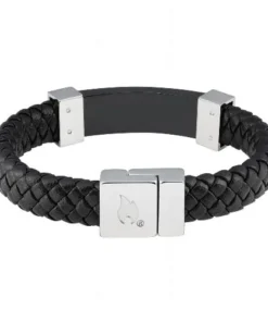Armband ZIPPO Leder Edelstahl mit Magnetverschluss 22×1,4×0,8cm