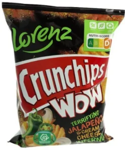 Lorenz Crunchips WOW Jalapeno 110g Chips Tüte