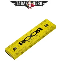 ROOR – Rice Hemp slim / Longpapes mit Filtertips von OCB (32 Blatt + Tips)
