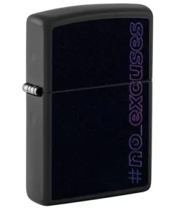 ZIPPO schwarz matt Glow in the Dark #no_excuses 60006811