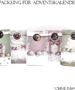 Papiertüten Adventskalender (5 Motive)