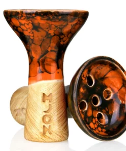 Moon Killer Bowl Marble Orange Black