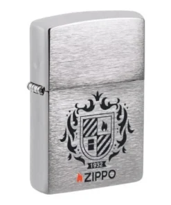 ZIPPO chrom gebuerstet Heraldic Crest 60007303