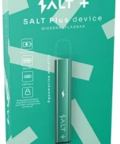Salt Plus Device-Kit Aquamarine Metallic Akkuträger