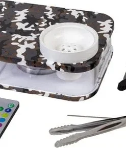 SHISTAR Outdoor Shisha „Flat“ Camouflage grau 1er