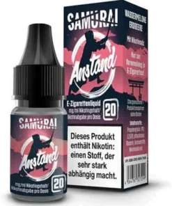 Samurai Anstand Wassermelone Erdbeere Nikotinsalz Liquid 10ml 20mg