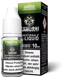 Samurai Nikotinsalz Liquid Shota Saure Beeren 20mg