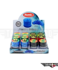 Kunststoff Grinder Cannabis Leaf (Ø 48mm / 4 Teilig)