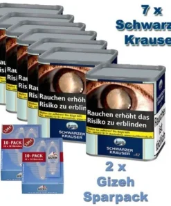 Schwarzer Krauser No1 (7x61g) Dose Tabak Sparpaket