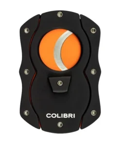 COLIBRI Zigarrenabschneider „Cut“ schwarz/orange 22mm