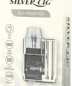 Silver Cig Box Mesh Kit Zebra 420 mAh