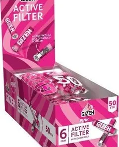 10 x Beutel GIZEH Pink ACTIVE 500 FILTER