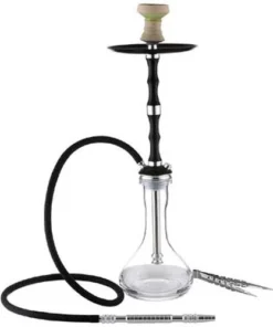 Super Heroes Shisha transparent, schwarz/silber 1 Anschluss
