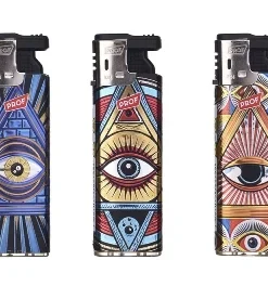 Feuerzeug Turbo Illuminati 3D Display mit 50 Stück