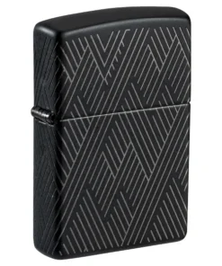 ZIPPO chrom media schwarz matt Abstract Lines 60007393