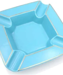 Tycoon Zigarrenscher Keramik blau-gold