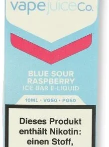 Vape Juice Ice Bar Blue Sour Raspberry Overdosed NicSalt 20mg