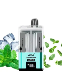 PUFF 30000 WGA LEGEND ULTRA Wiederaufladbare Flüssigkeit – Menthe Ice & Triple Menthol