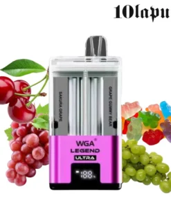 PUFF 30000 WGA LEGEND ULTRA Wiederaufladbare Flüssigkeit – Kirsche Traube & Trauben-Gummibärchen