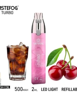PUFF 5000 TASTEFOG wiederaufladbare Flüssigkeit – Cola Kirsche