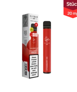 Elfbar Strawberry Ice 20mg 600 Züge Vape Einweg E-Zigarette