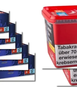 Winston Rot 500g Sparpaket mit 1.000 Pall Mall Xtra Hülsen
