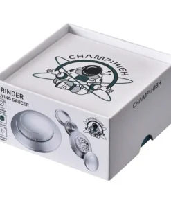 Grinder CHAMP HIGH Ufo silber 4-tlg Ø 80 mm