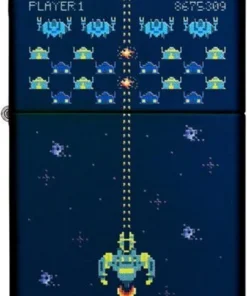 ZIPPO Navyblau Pixel Game