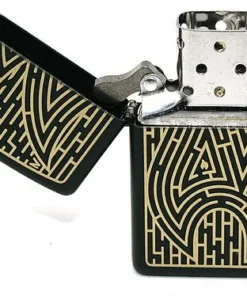 Zippo Feuerzeug Maze Design Black matt