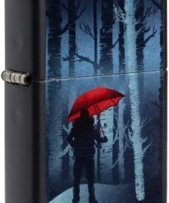 Zippo Feuerzeug Red Umbrella Tree Design