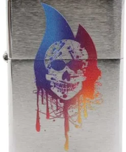 Zippo Feuerzeug Skull Flame