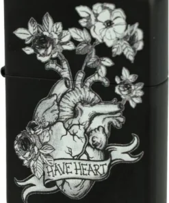 Zippo Feuerzeug Tattoo Heart Floral Design
