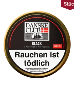 Bundle: Danske Club Black Tabak Pfeifentabak Dose (3x100g)