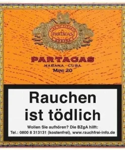 Partagas Mini Zigarillo Stange (5×20 Stück)