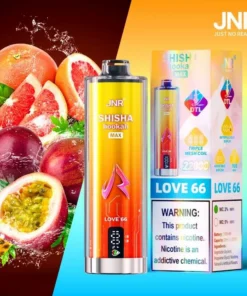 Puff JNR Shisha Wasserpfeife Max 22000 Liebe 66 – Leidenschaft, Pomelo & Minze