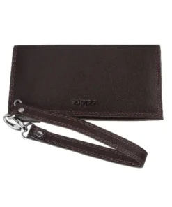 Feinschnitt-Tasche ZIPPO Leder Mocca 8,6 x 16,5 x 2,5 cm 2006029