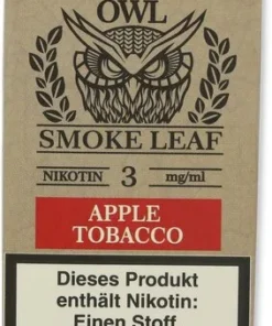 OWL Smoke Leaf Nikotinliquid Apple Tobacco 3mg