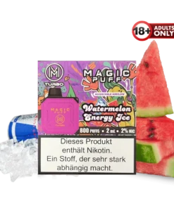 Magic Puff Turbo 800 Watermelon Energy Ice