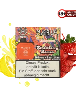 Magic Puff Turbo 800 Strawberry Lemon