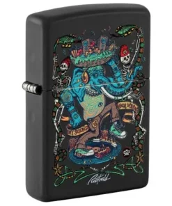 ZIPPO schwarz matt Rick Rietveld Glow in the Dark 60006770