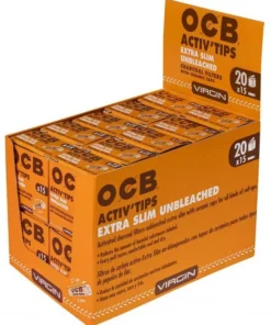 OCB Filter Extra Slim Unbleached Aktivkohlefilter (15 Filter)
