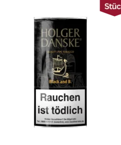 Bundle: Holger Danske Black & Bourbon Tabak Pfeifentabak Pouch (5x40g)