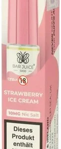 Bar Juice 5000 Nic Salt Liquid Strawberry Ice Cream 10mg